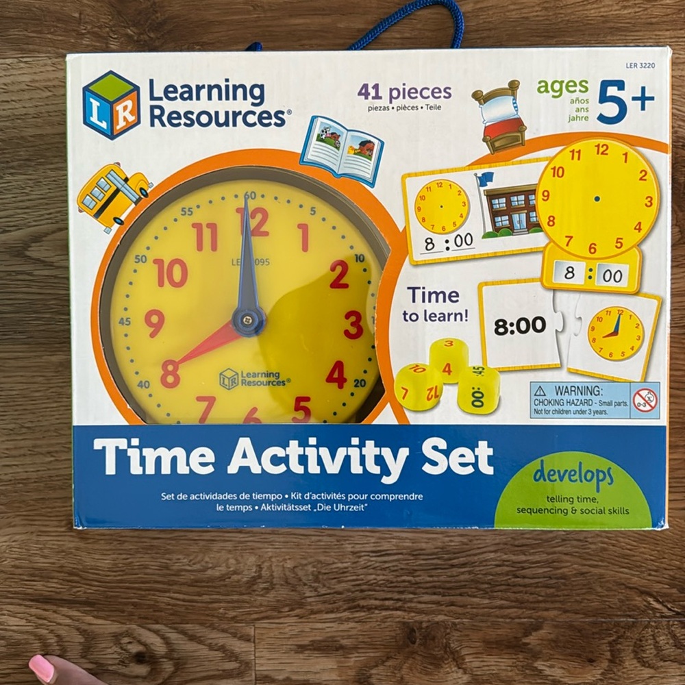 Learning resources Time Activity Set - Yellow